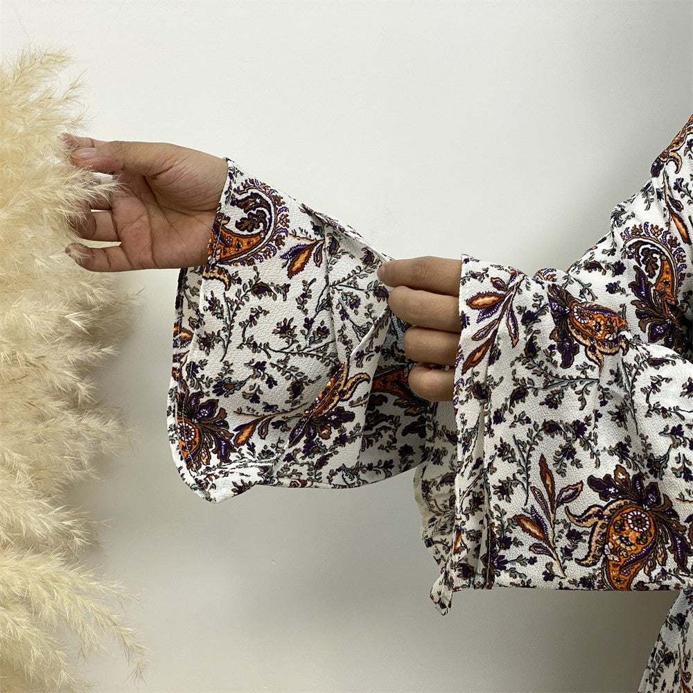 Women Flared Button Dress