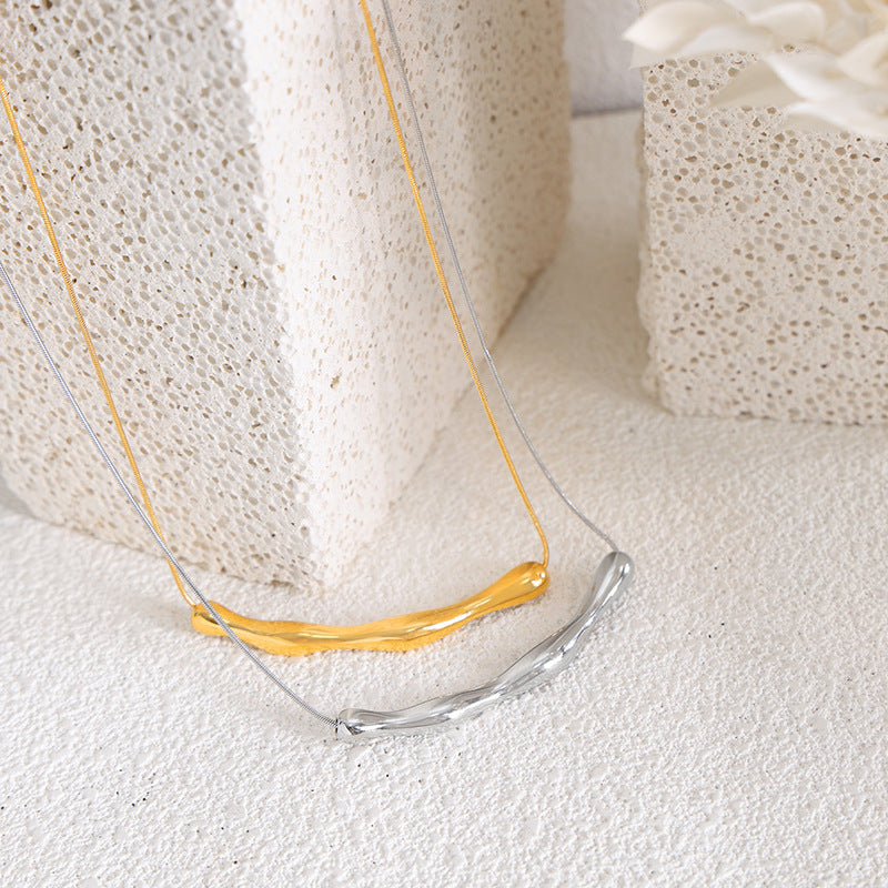 Women Asymmetric Niche Necklace