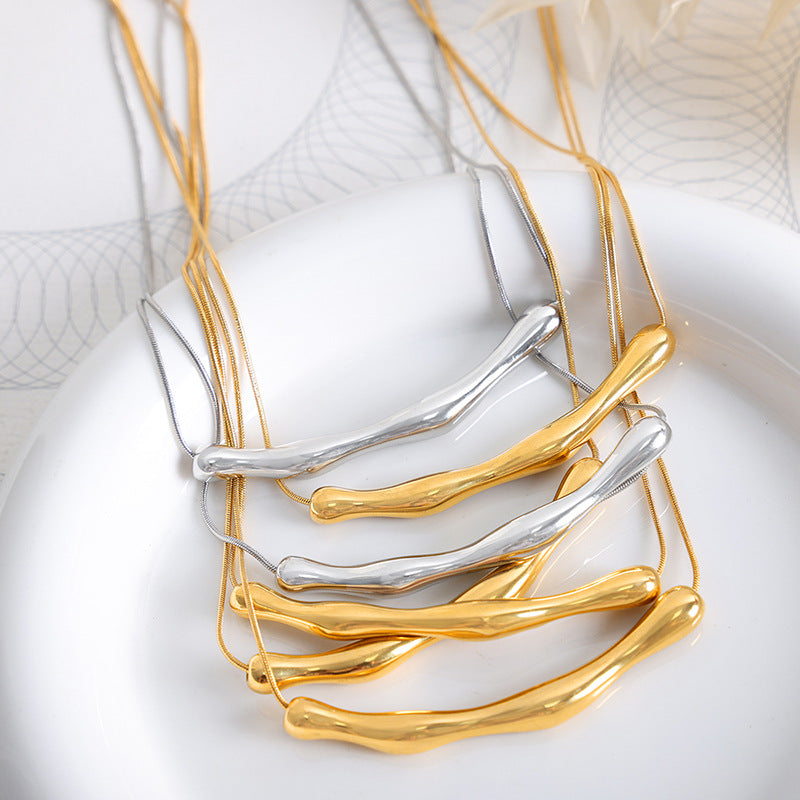Women Asymmetric Niche Necklace