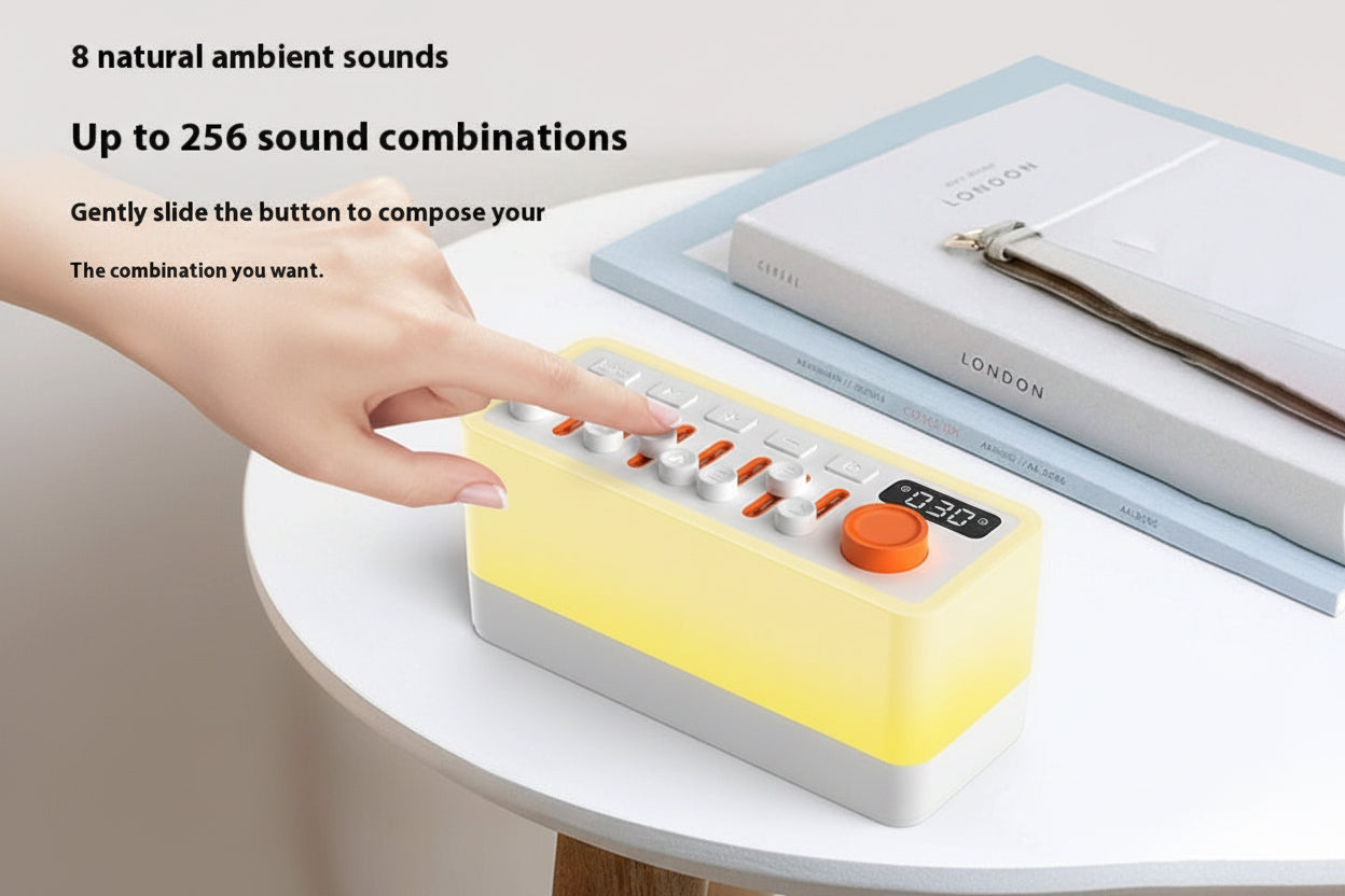 White Noise Sleep Sound Machine Seven-Colour Night Light