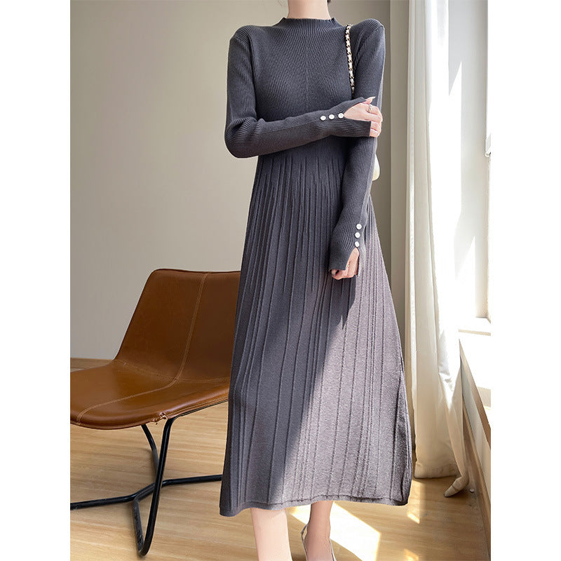 Women’s Ribbed Knit Bodice Dress