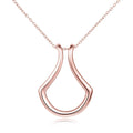 Women Sterling Silver Ring Holder Necklace