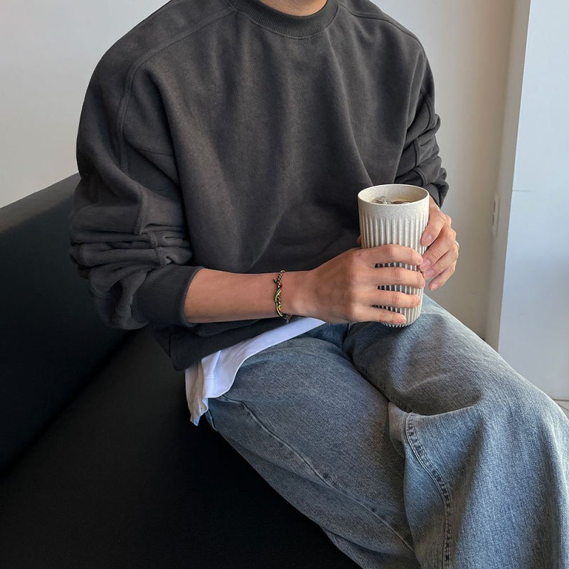 Men’s Baggy Crew Neck Sweater