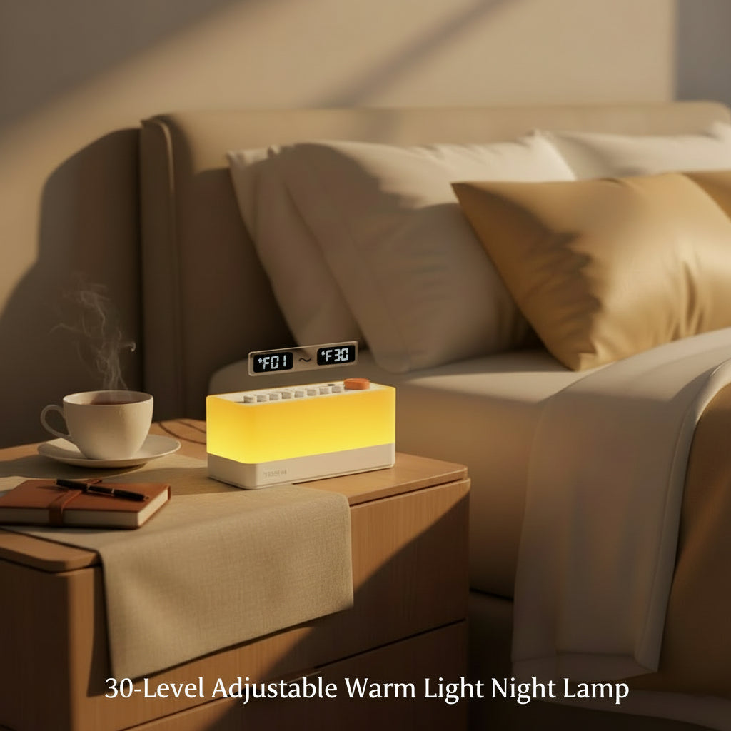 White Noise Sleep Sound Machine Seven-Colour Night Light