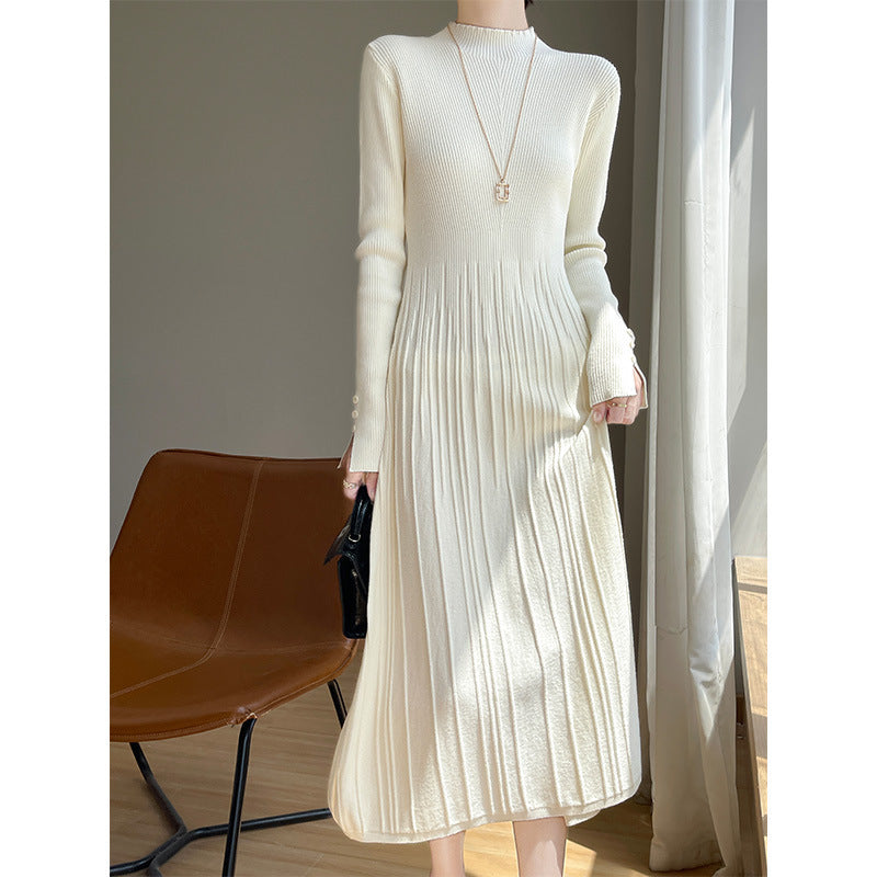 Women’s Ribbed Knit Bodice Dress