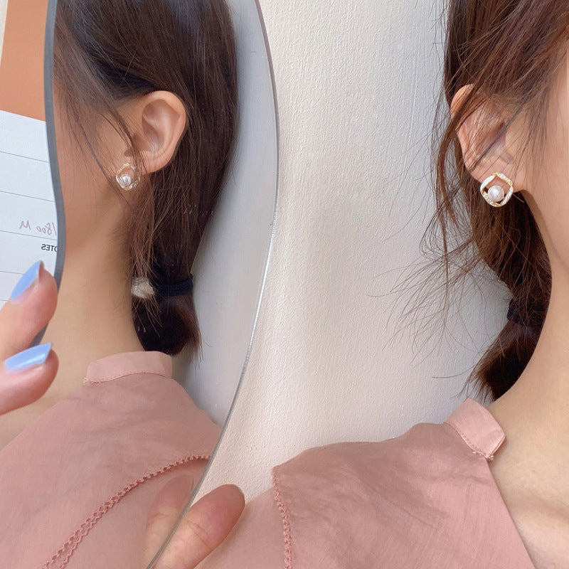 Women Mango Pearl Earrings