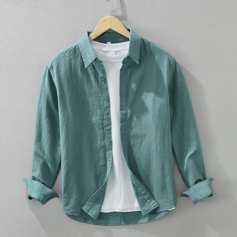 Men’s Linen Collar Shirt