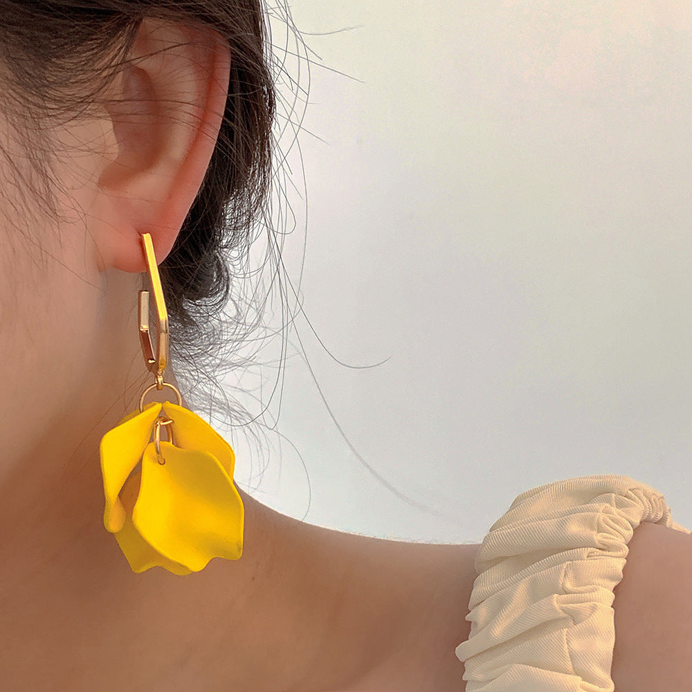 Women RosePetal Earrings