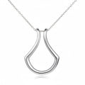 Women Sterling Silver Ring Holder Necklace