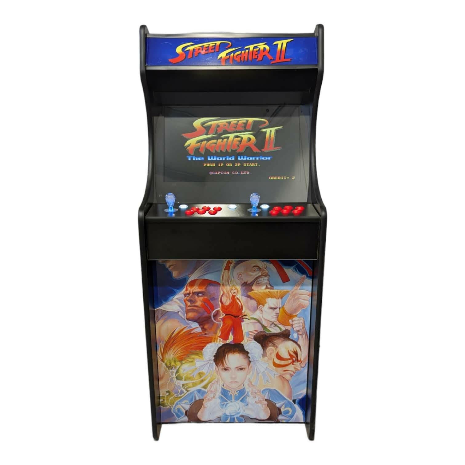 Deluxe 24" Home Arcade Cabinet | Street Fighter Theme | Up to 10,000 Games