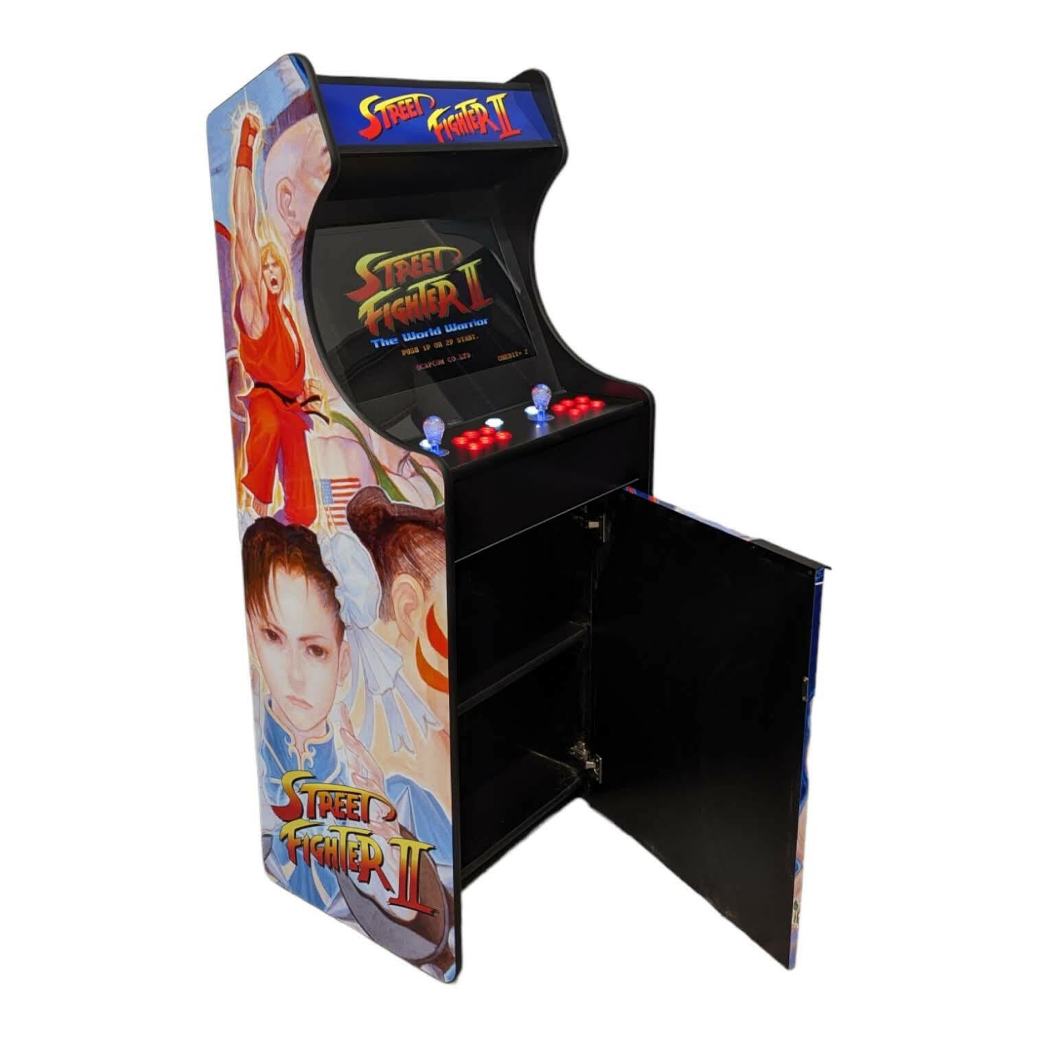 Deluxe 24" Home Arcade Cabinet | Street Fighter Theme | Up to 10,000 Games