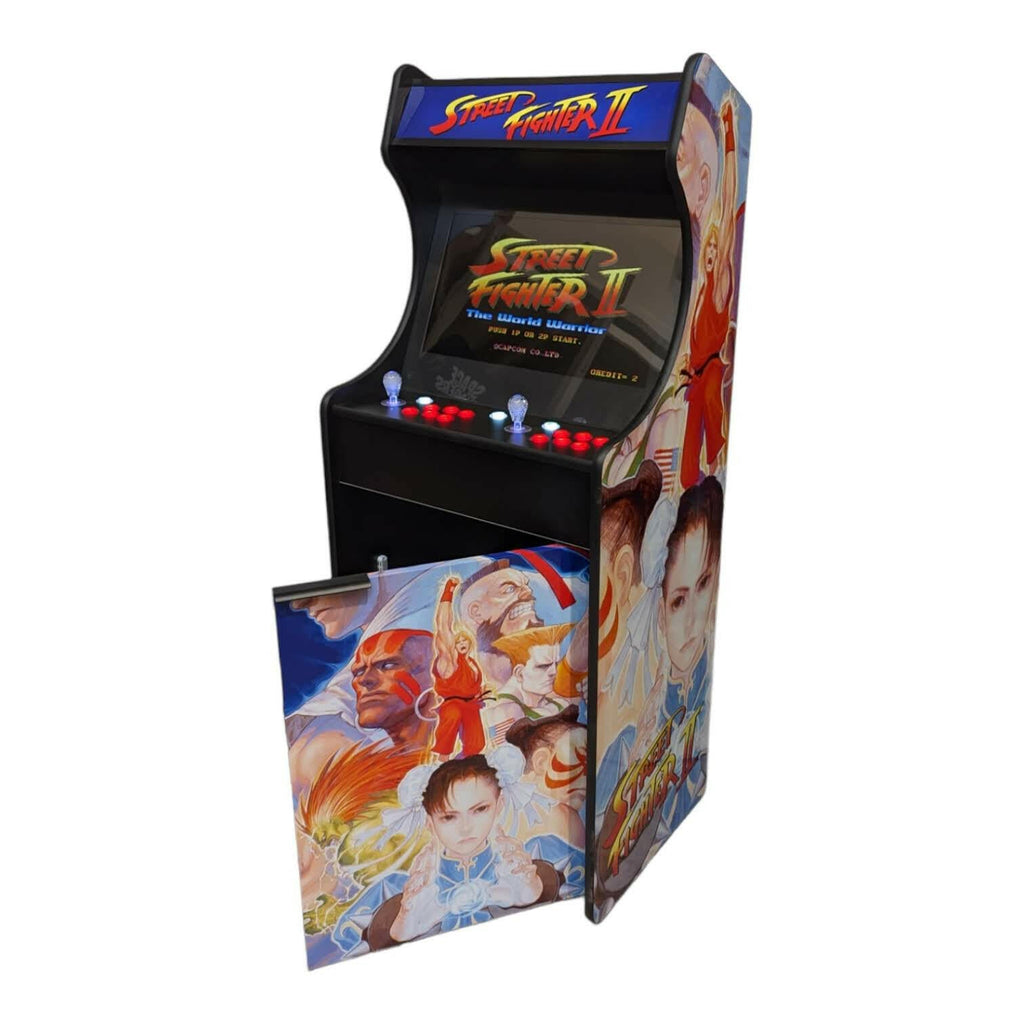 Deluxe 24" Home Arcade Cabinet | Street Fighter Theme | Up to 10,000 Games