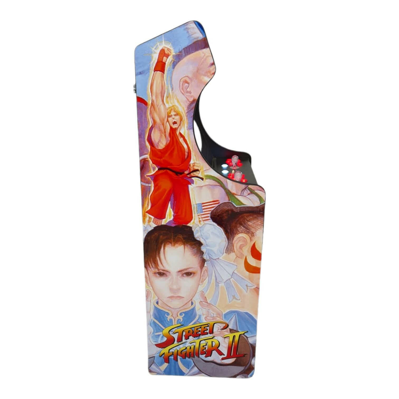 Deluxe 24" Home Arcade Cabinet | Street Fighter Theme | Up to 10,000 Games