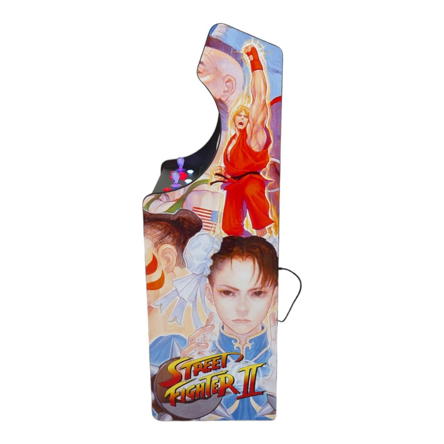 Deluxe 24" Home Arcade Cabinet | Street Fighter Theme | Up to 10,000 Games