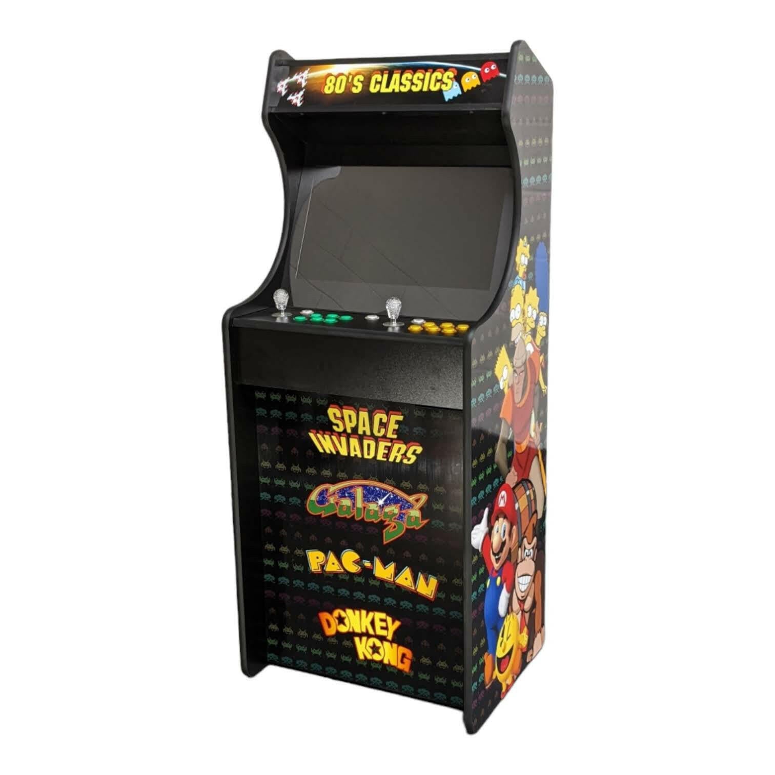 Deluxe 24" Home Arcade Cabinet | 80s Theme | Up to 10,000 Games