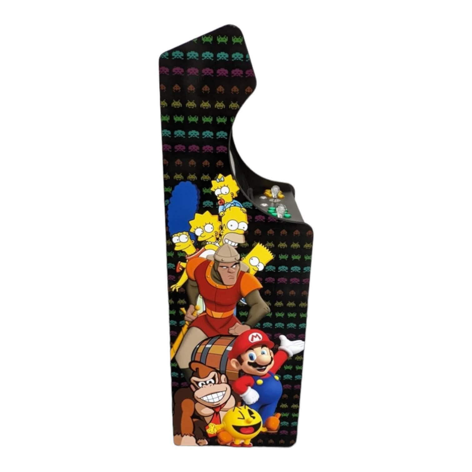 Deluxe 24" Home Arcade Cabinet | 80s Theme | Up to 10,000 Games