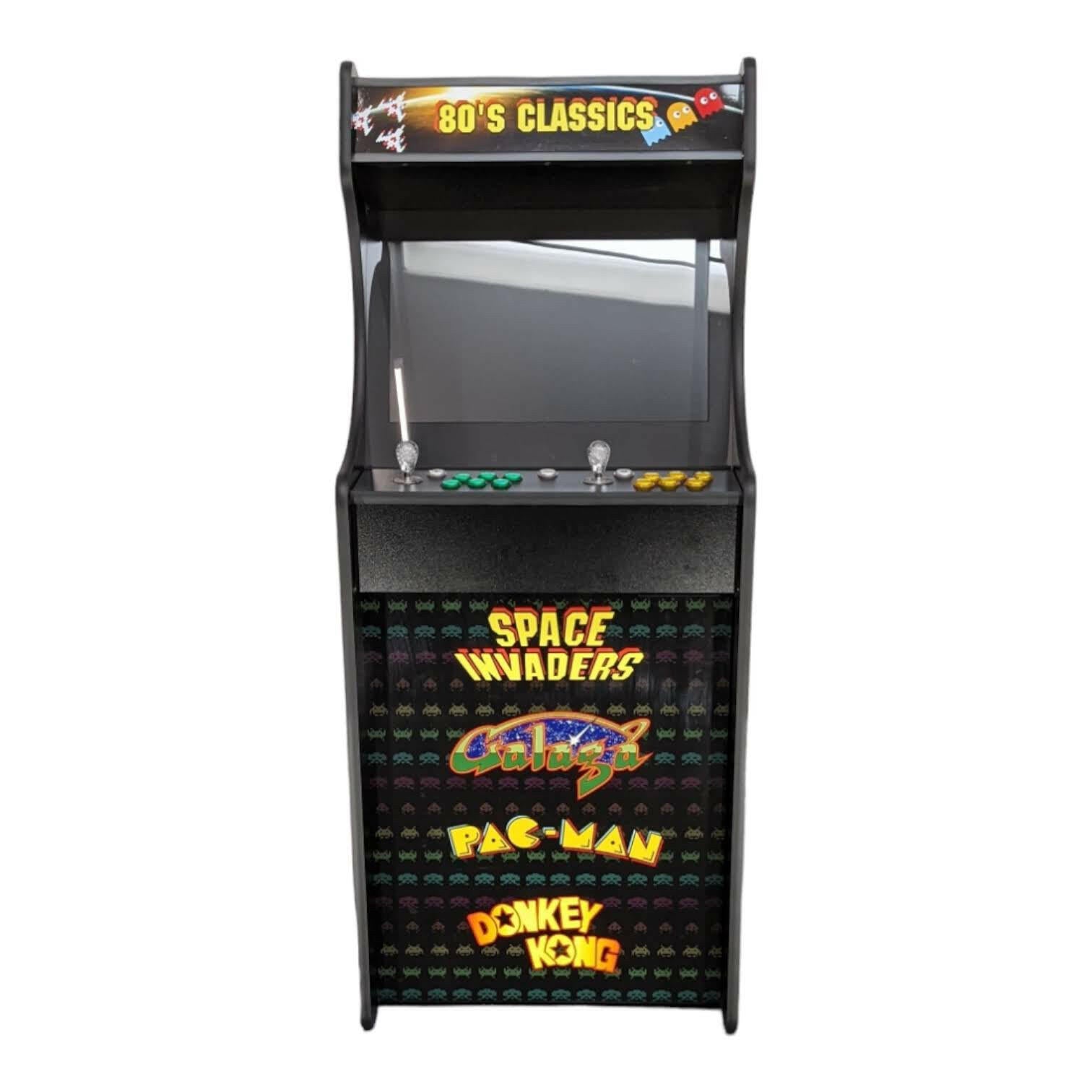 Deluxe 24" Home Arcade Cabinet | 80s Theme | Up to 10,000 Games