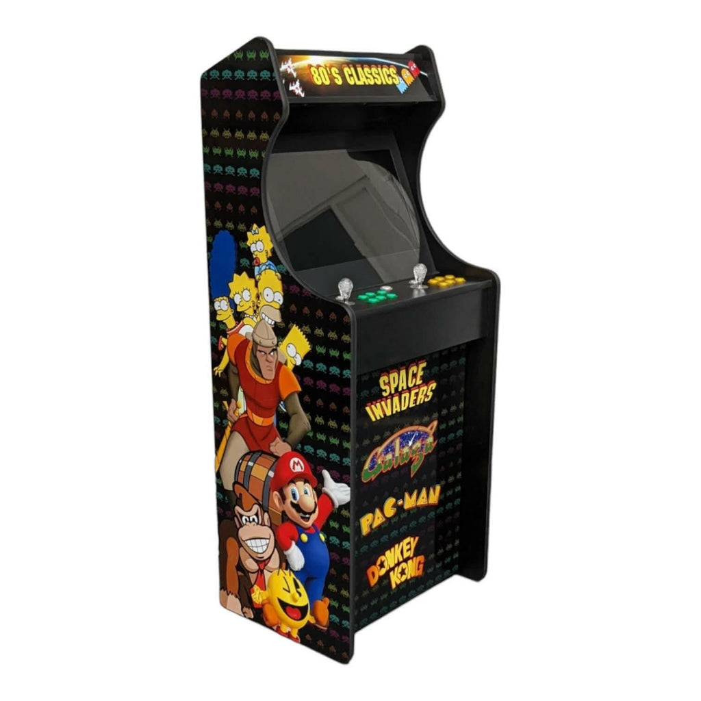 Deluxe 24" Home Arcade Cabinet | 80s Theme | Up to 10,000 Games
