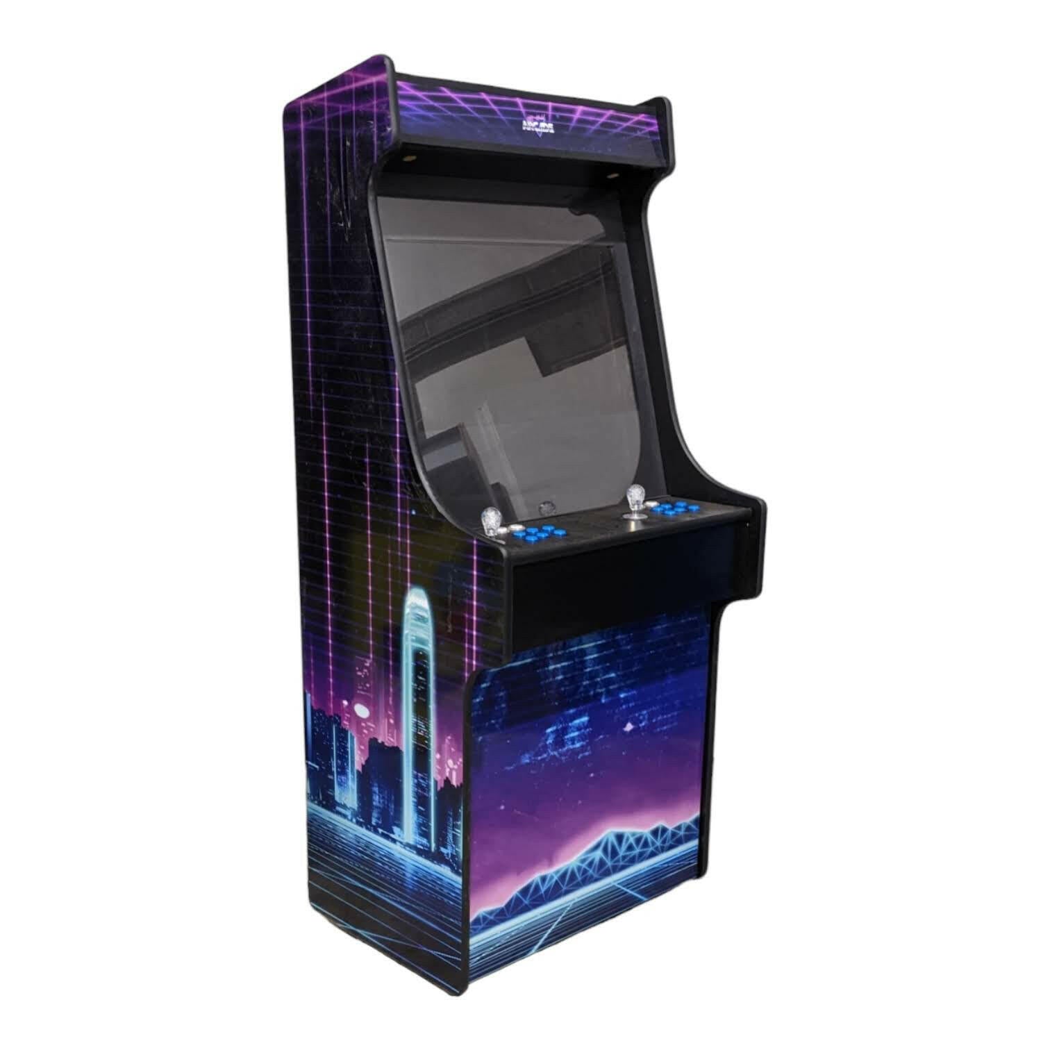 Deluxe 27" Arcade Machine | Pixel City Theme | Up to 10,000 Games