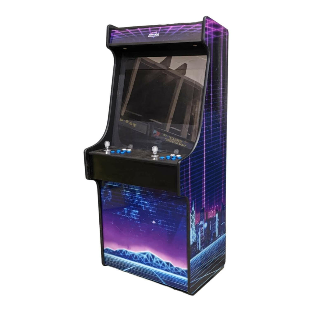 Deluxe 27" Arcade Machine | Pixel City Theme | Up to 10,000 Games