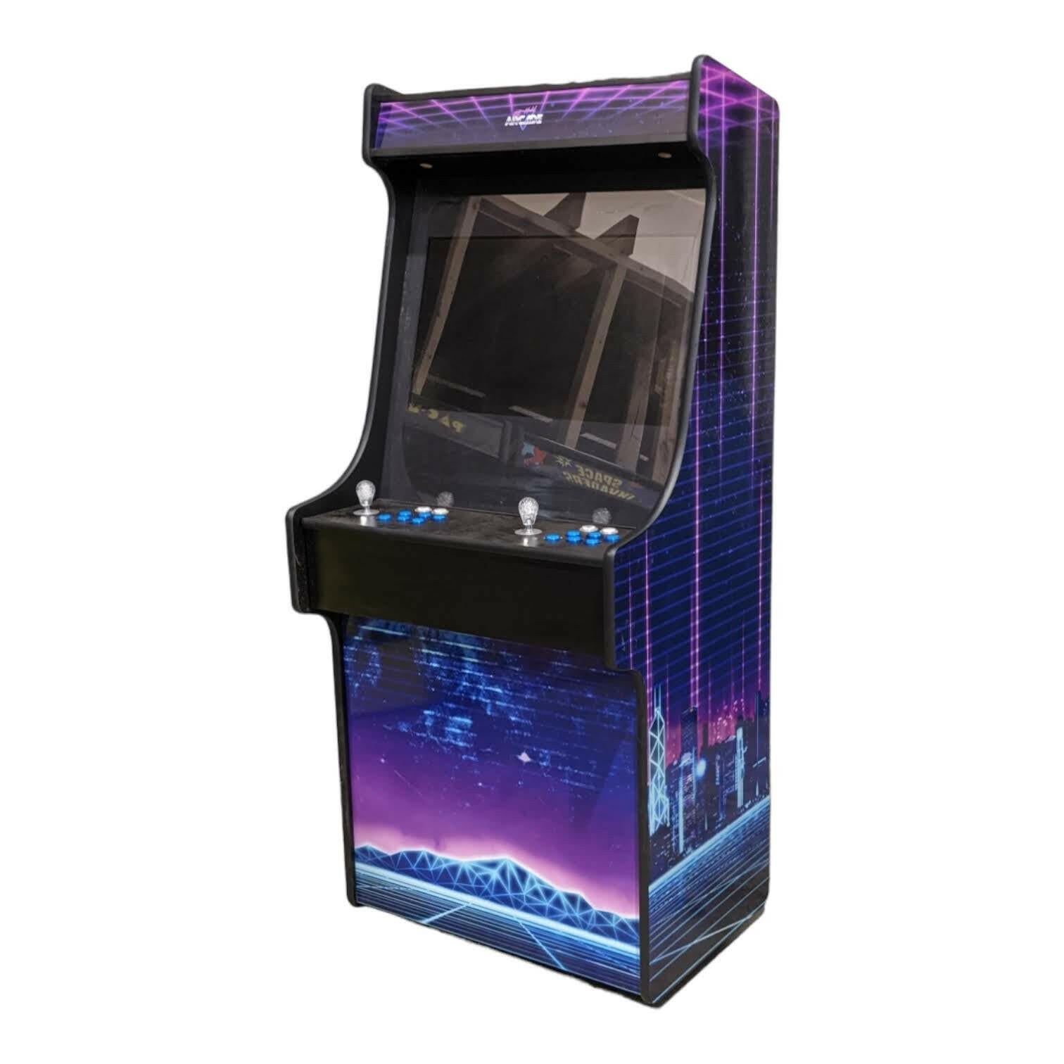 Deluxe 27" Arcade Machine | Pixel City Theme | Up to 10,000 Games