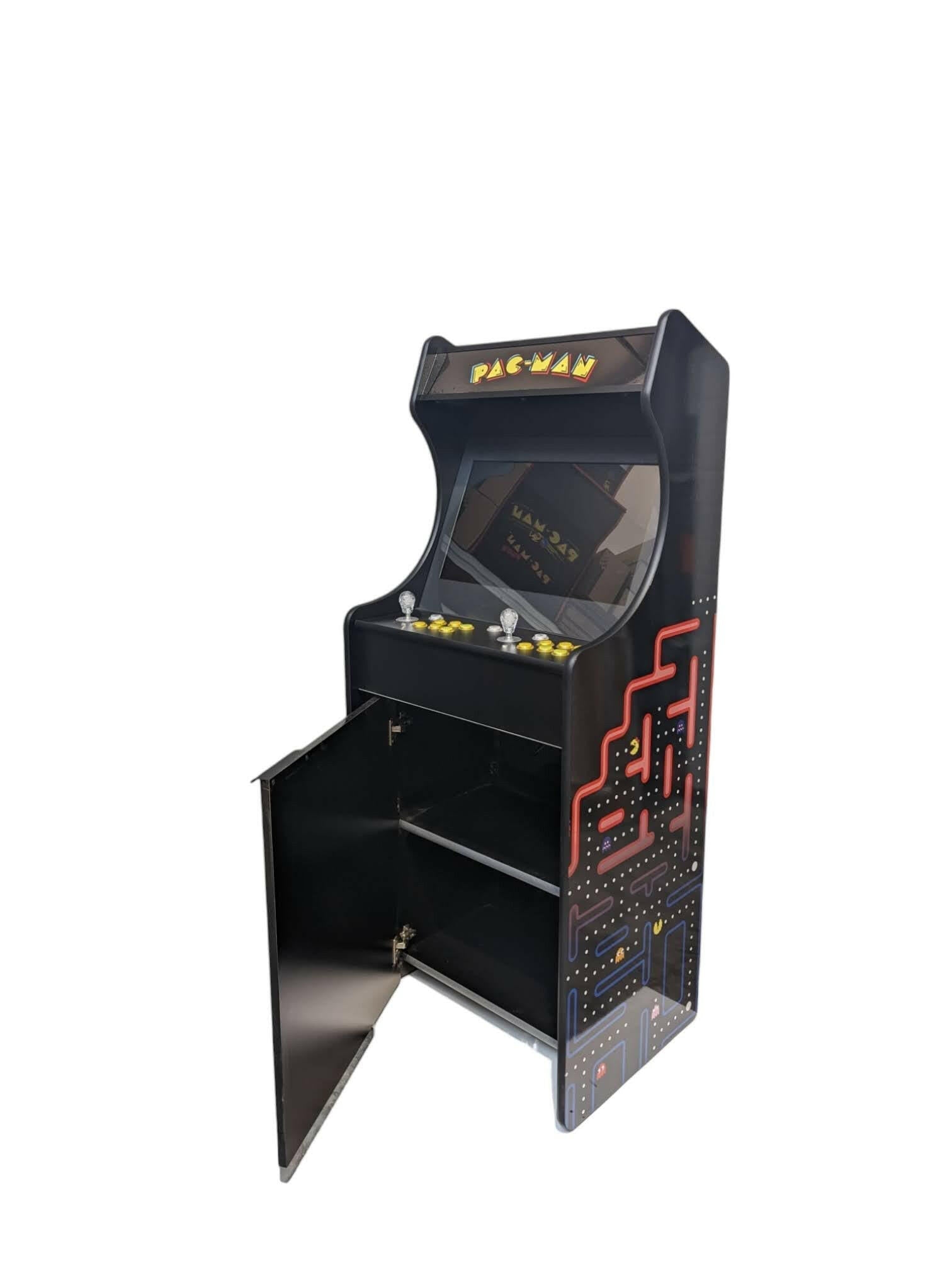 Deluxe 24" Home Arcade Cabinet | Pac-Man Dark Theme | Up to 10,000 Games