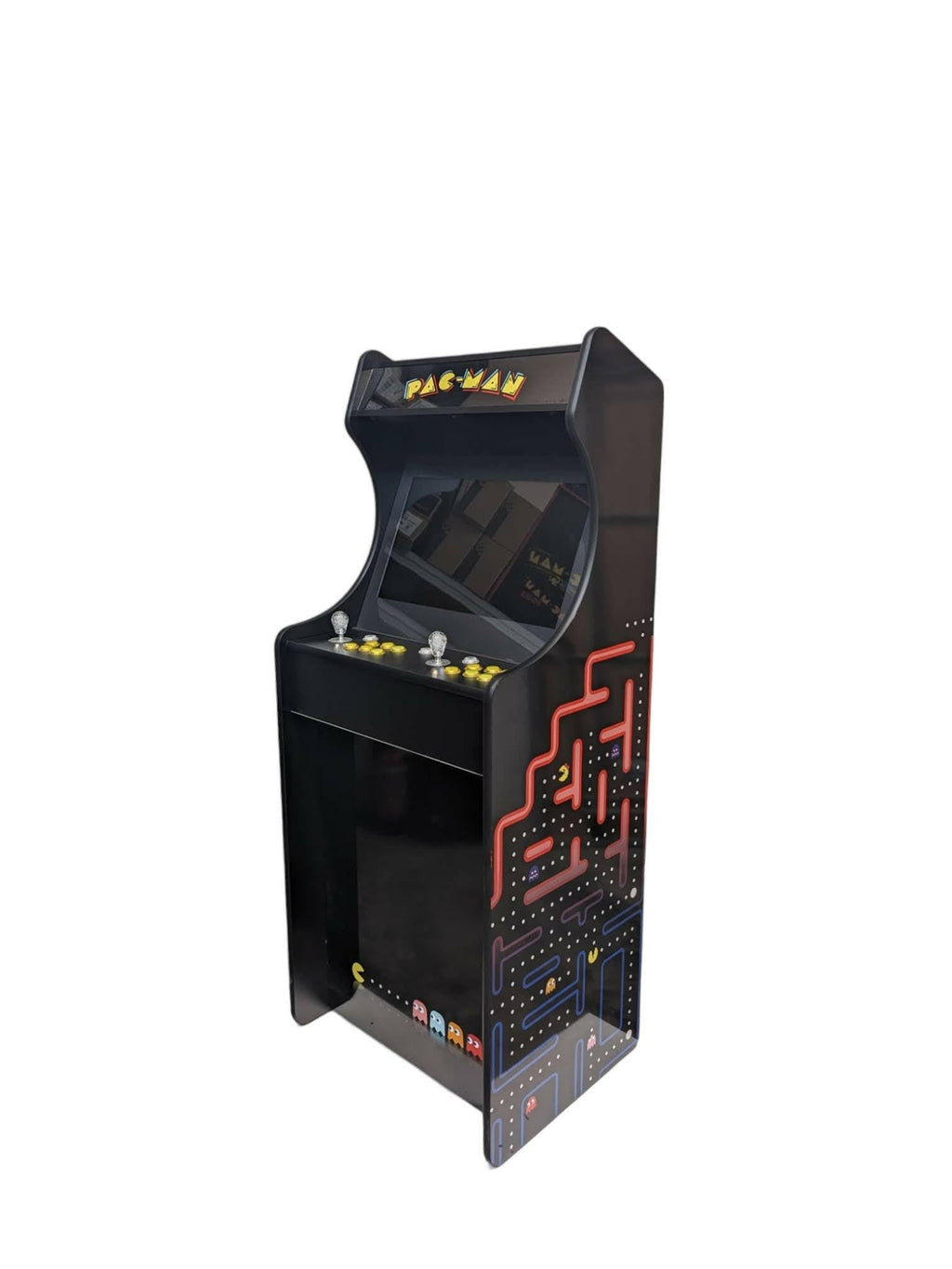 Deluxe 24" Home Arcade Cabinet | Pac-Man Dark Theme | Up to 10,000 Games