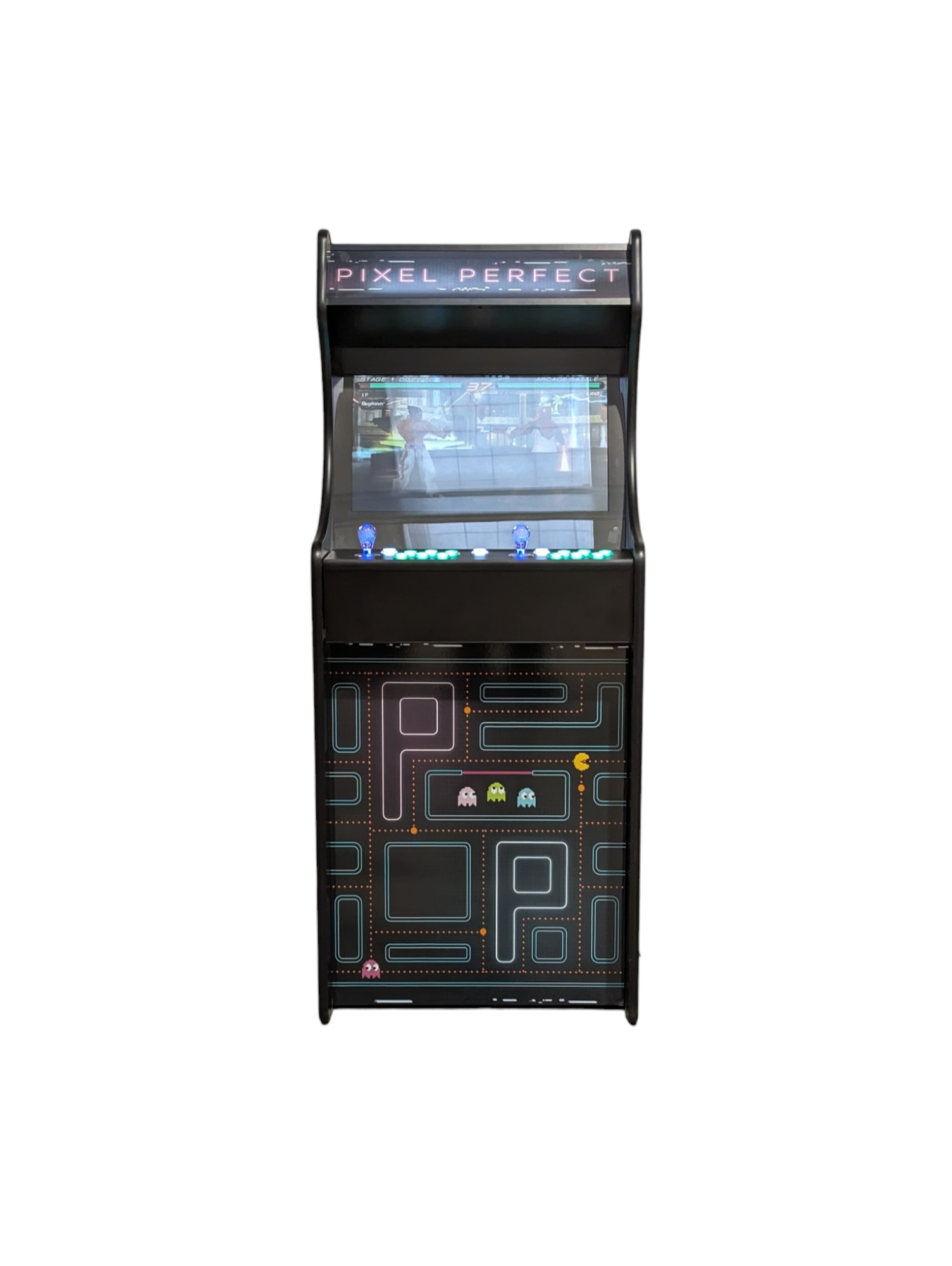 Deluxe 24" Home Arcade Cabinet | Pixel Perfect Theme | Up to 10,000 Games
