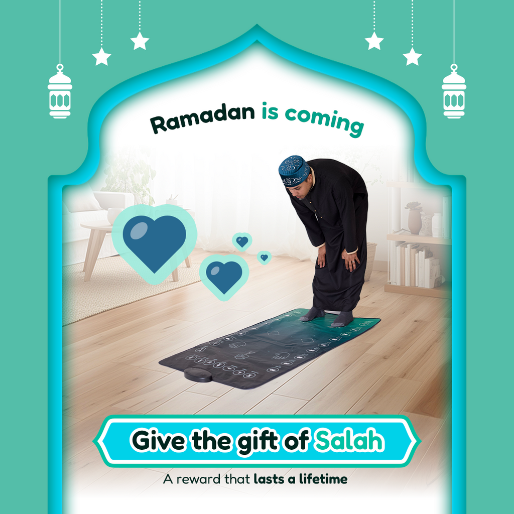 Smart Interactive Adult Prayer Mat | Wireless | 10 Languages | Ramadan & Eid Gift