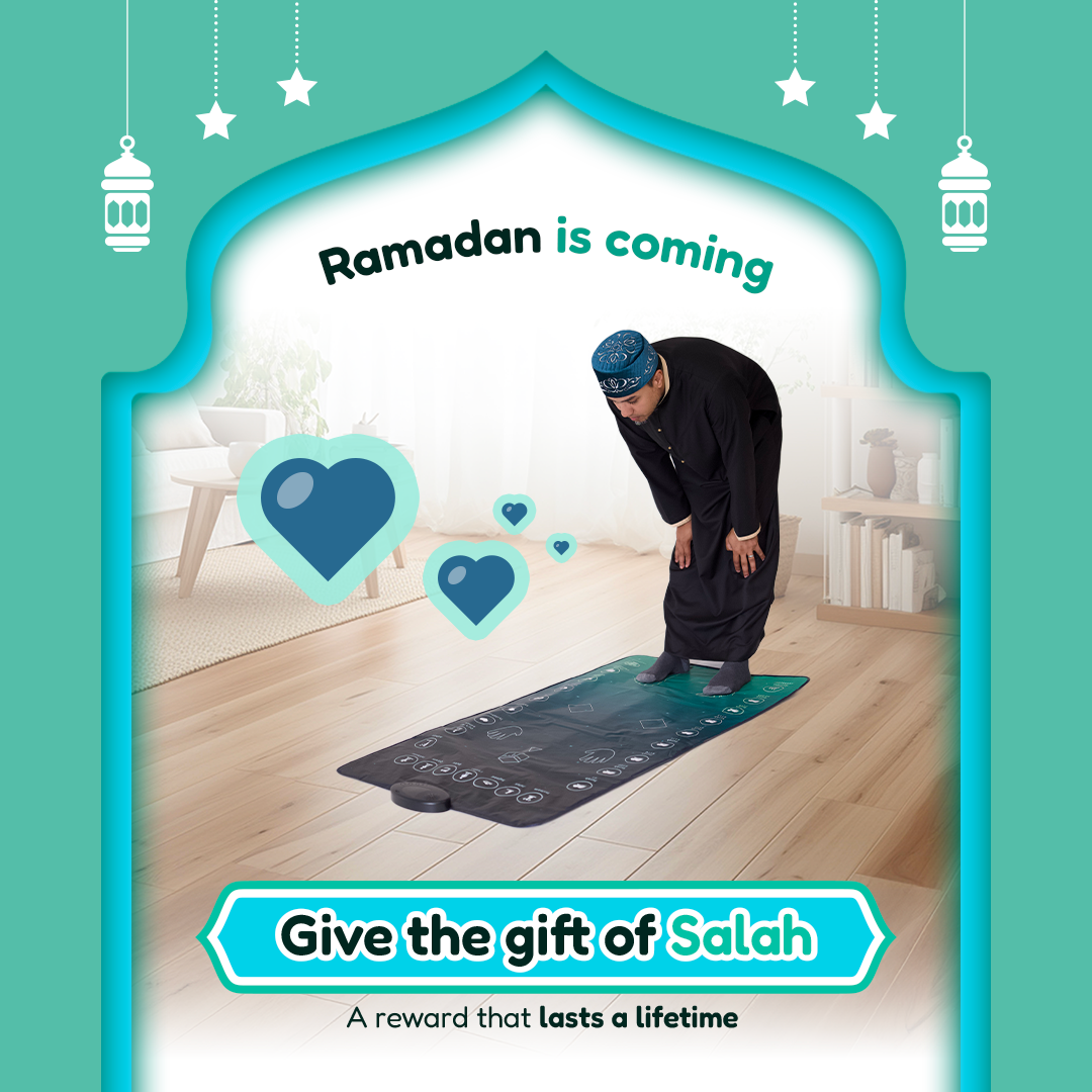Smart Interactive Adult Prayer Mat | Wireless | 10 Languages | Ramadan & Eid Gift