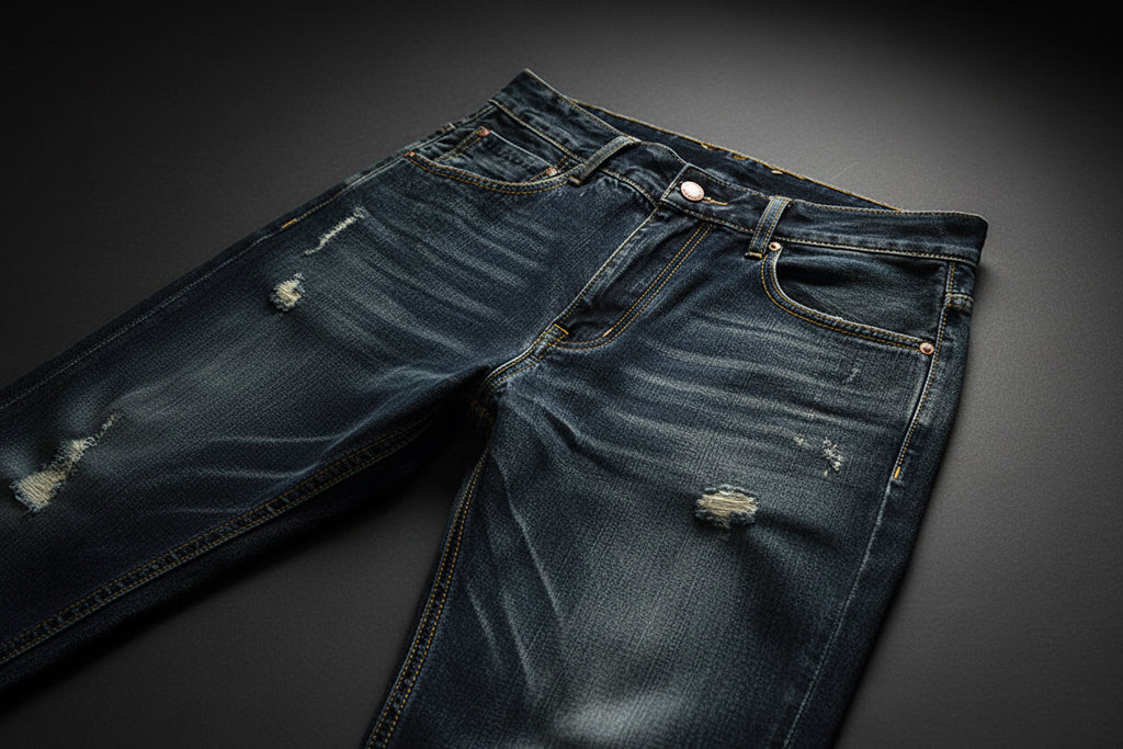 Men’s Retro Washed Denim Jeans