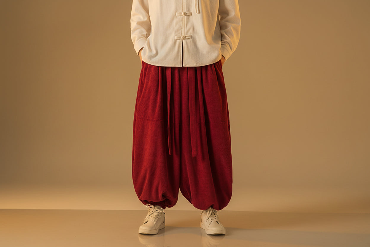 Men's Loose Harem Cuff Pants