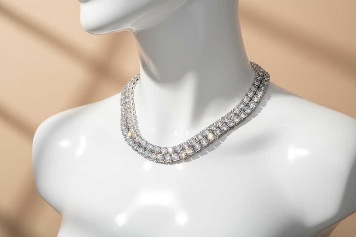 Women Zircon Tennis Necklace