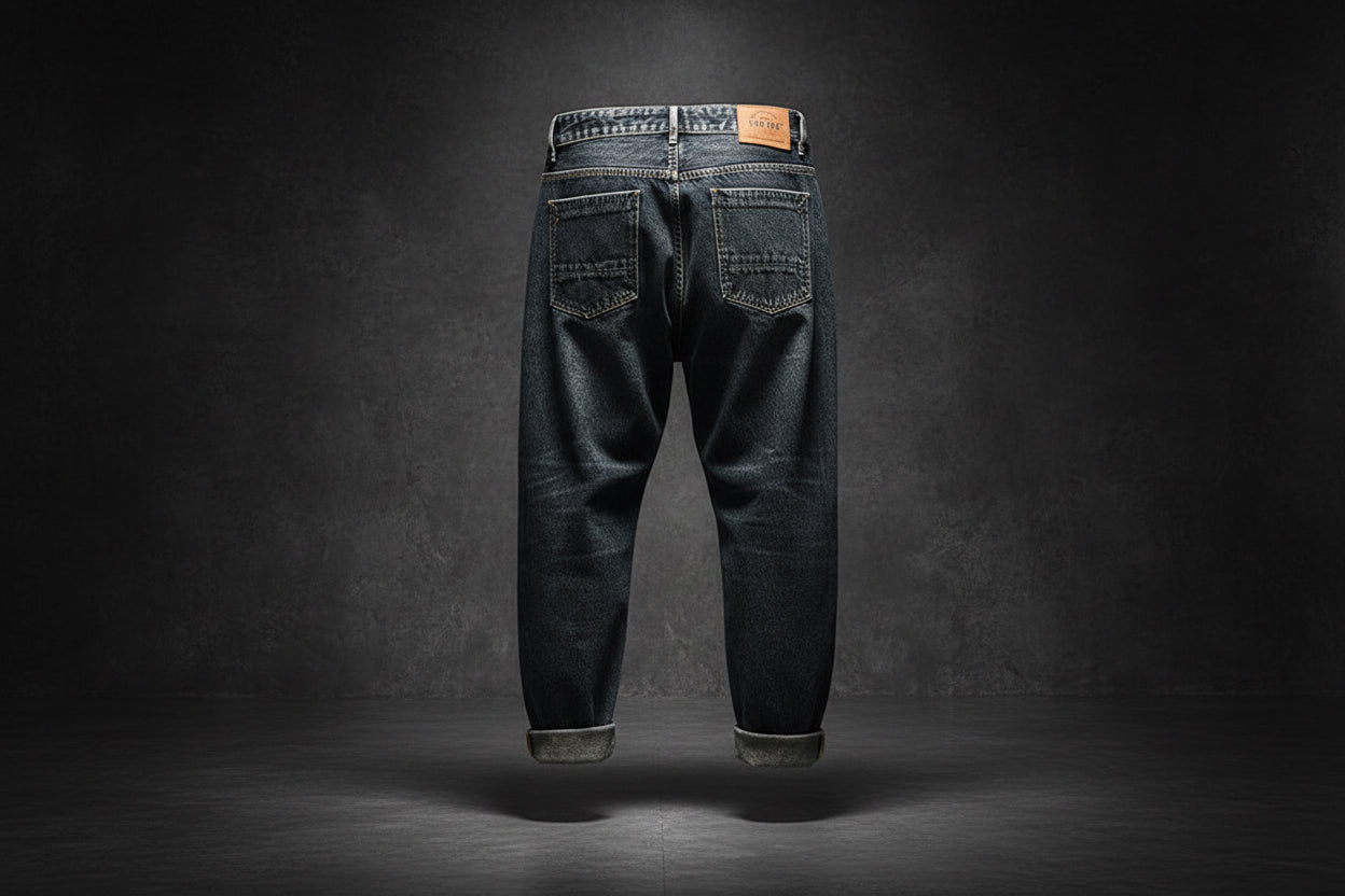 Men’s Retro Washed Denim Jeans