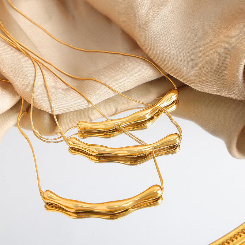 Women Asymmetric Niche Necklace