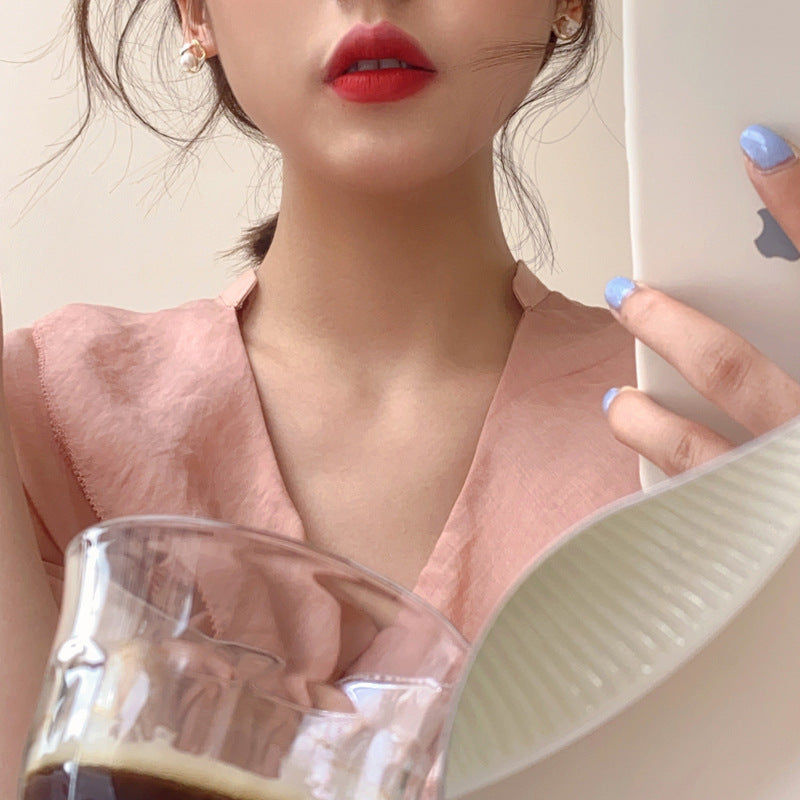 Women Mango Pearl Earrings