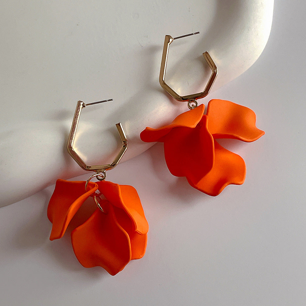 Women RosePetal Earrings