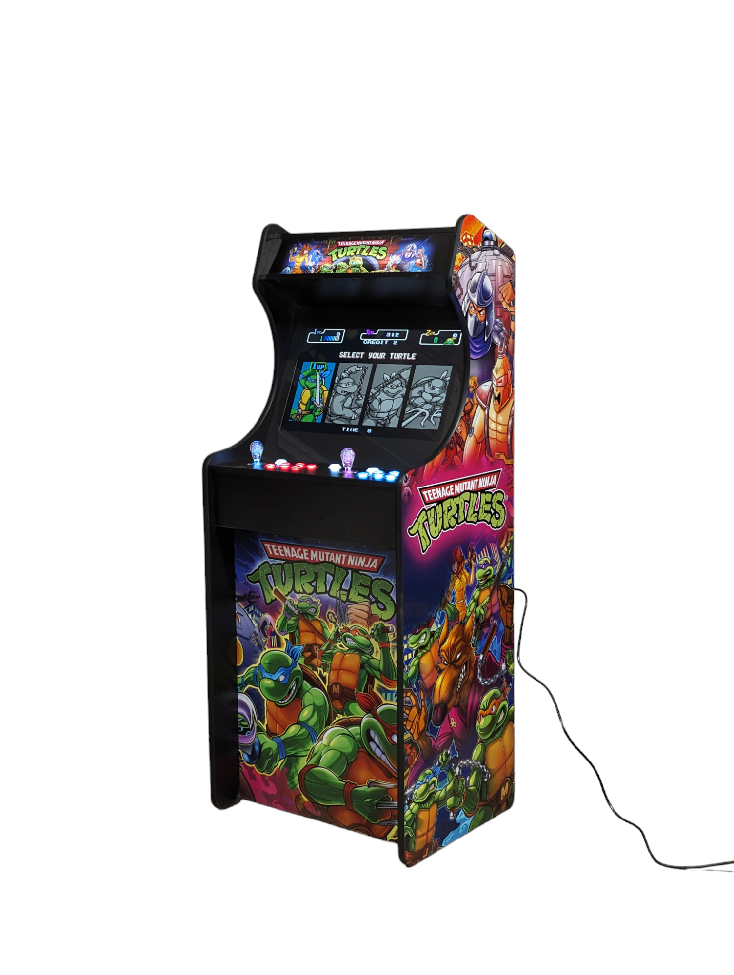 Deluxe 24" Home Arcade Cabinet | TMNT Turtles Theme | Up to 10,000 Games