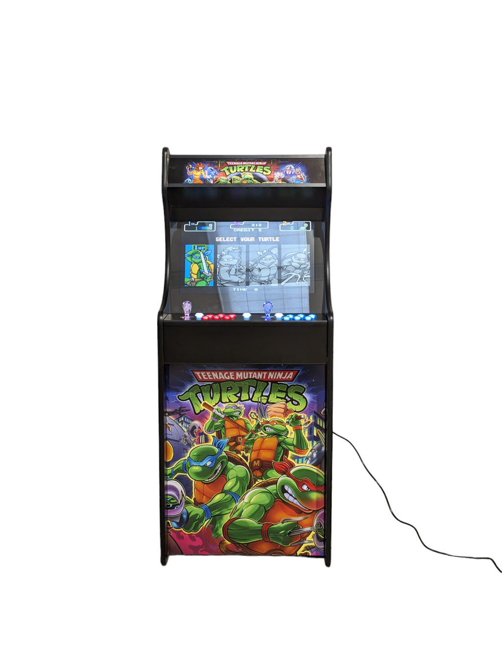 Deluxe 24" Home Arcade Cabinet | TMNT Turtles Theme | Up to 10,000 Games